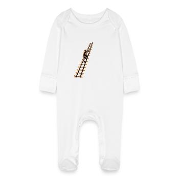 RÉALISEZ VOS RÊVES - Grenouillère bio avec gants Bébé - blanc - Devant
