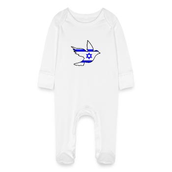 Israel - Grenouillère bio avec gants Bébé - blanc - Devant