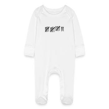 18 coups - Grenouillère bio avec gants Bébé - blanc - Devant