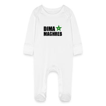 Dima maghreb - maroc - Grenouillère bio avec gants Bébé - blanc - Devant