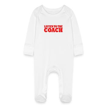Coach - Grenouillère bio avec gants Bébé - blanc - Devant