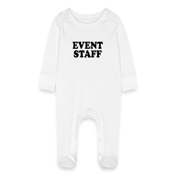 Event staff - Baby Organic Sleepsuit with Scratch Mitts - white - Front