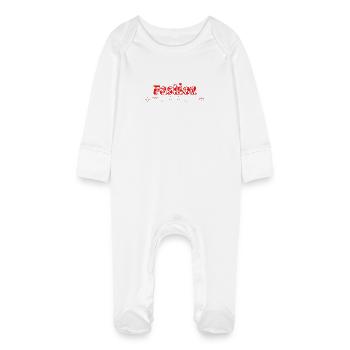 Mode - Grenouillère bio avec gants Bébé - blanc - Devant