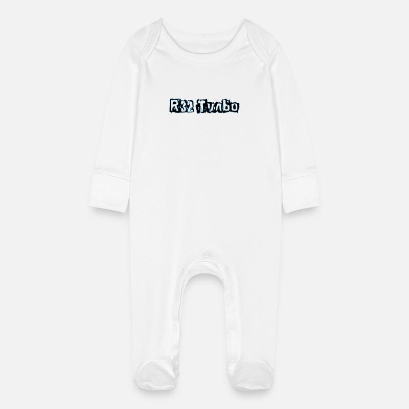R32 Turbo 2.0 - Grenouillère bio avec gants Bébé - blanc