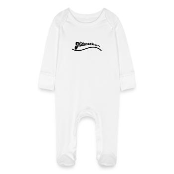 petite souris - Grenouillère bio avec gants Bébé - blanc - Devant