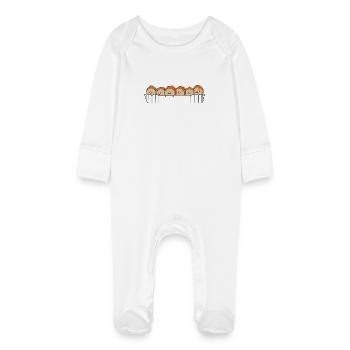 Currywurst - Baby Organic Sleepsuit with Scratch Mitts - white - Front