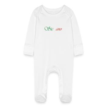 Siciliano - Grenouillère bio avec gants Bébé - blanc - Devant