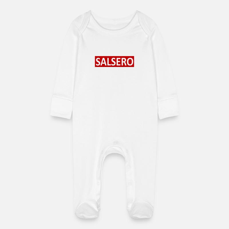 SALSERO - Grenouillère bio avec gants Bébé - blanc