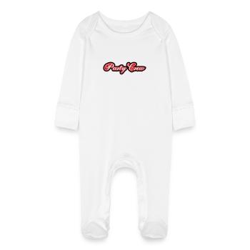 Équipe de fête - Grenouillère bio avec gants Bébé - blanc - Devant