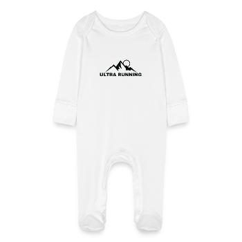 Trail Running Sport Ultra Trail Runner - Grenouillère bio avec gants Bébé - blanc - Devant