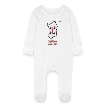 Sardaigne - Mare e Terra - Grenouillère bio avec gants Bébé - blanc - Devant