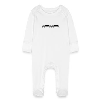 racing_flag___f1 - Grenouillère bio avec gants Bébé - blanc - Devant