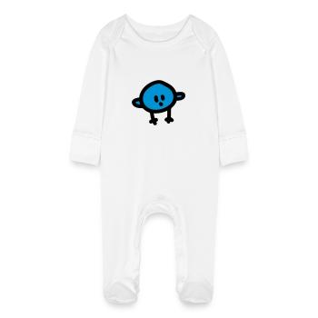 Birdie - Grenouillère bio avec gants Bébé - blanc - Devant