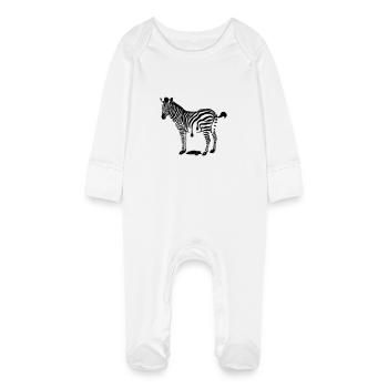fraîchement peint - Grenouillère bio avec gants Bébé - blanc - Devant