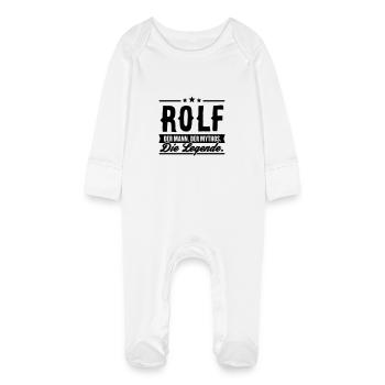 Man Myth Légende Rolf - Grenouillère bio avec gants Bébé - blanc - Devant