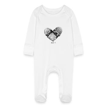 break it - Baby Bio-Schlafanzug mit Kratzhandschuhen - Weiß - Vorne