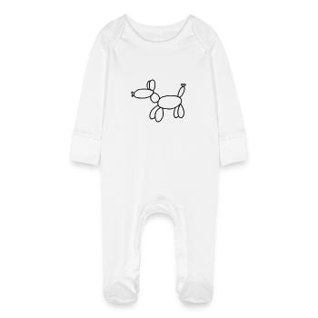 Balloon Dog - Grenouillère bio avec gants Bébé - blanc - Devant