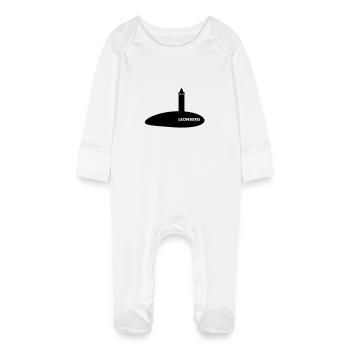 Leonberg - Baby Organic Sleepsuit with Scratch Mitts - white - Front