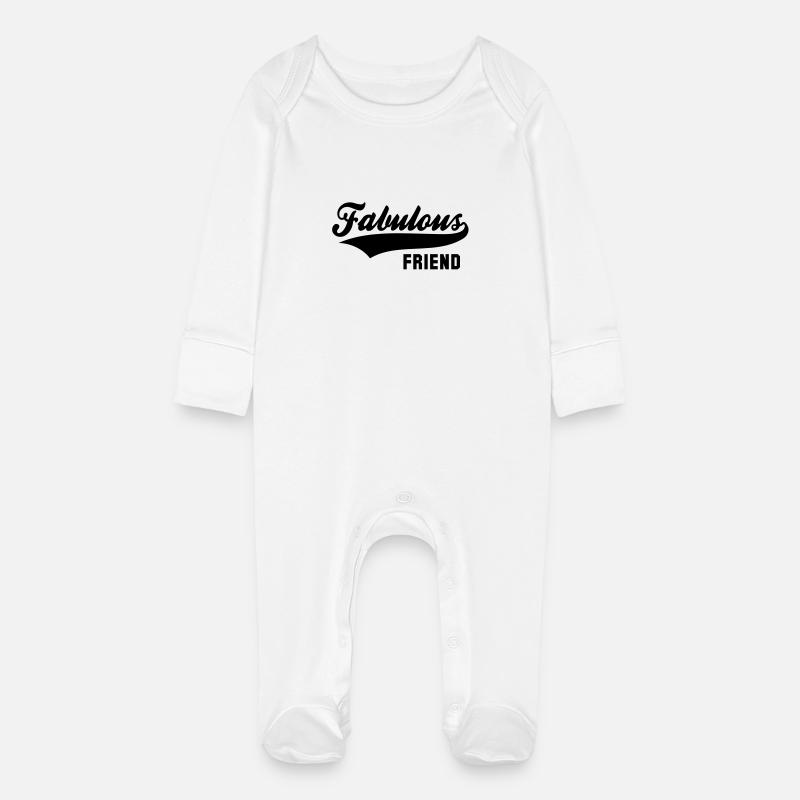 AMI fabuleux - Grenouillère bio avec gants Bébé - blanc