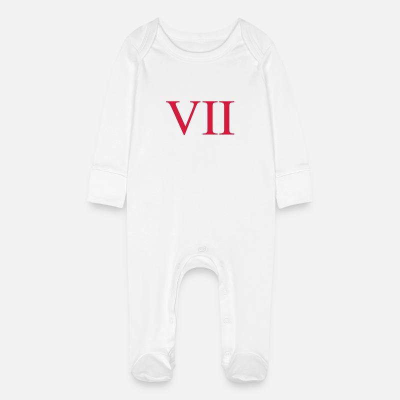7 - Baby Bio-Schlafanzug mit Kratzhandschuhen - Weiß