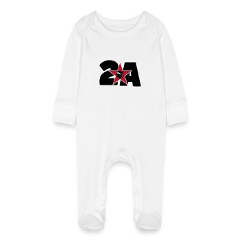 Corse / Corsica / Korsica / Geek / Humour / Bastia - Grenouillère bio avec gants Bébé - blanc - Devant