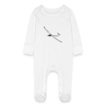 asw_27 - Grenouillère bio avec gants Bébé - blanc - Devant