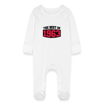 The Best Of 1963 - Grenouillère bio avec gants Bébé - blanc - Devant