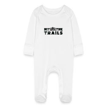 Trail Running Sports - Grenouillère bio avec gants Bébé - blanc - Devant