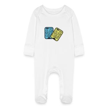 Micro Chip - Baby Organic Sleepsuit with Scratch Mitts - white - Front