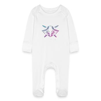 I AM A TECHNICIAN - Baby Organic Sleepsuit with Scratch Mitts - white - Front