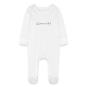 Ostfriesland - Baby Bio-Schlafanzug mit Kratzhandschuhen - Weiß - Vorne