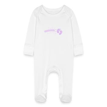 Chargement de bébé - Grenouillère bio avec gants Bébé - blanc - Devant