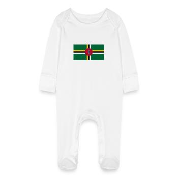 Dominique - Grenouillère bio avec gants Bébé - blanc - Devant