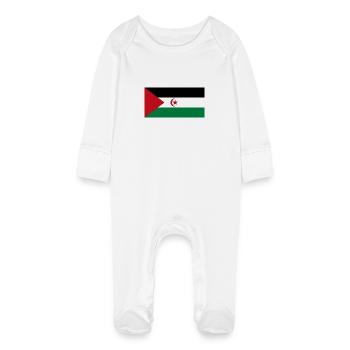 République arabe sahraouie démocratique - Grenouillère bio avec gants Bébé - blanc - Devant