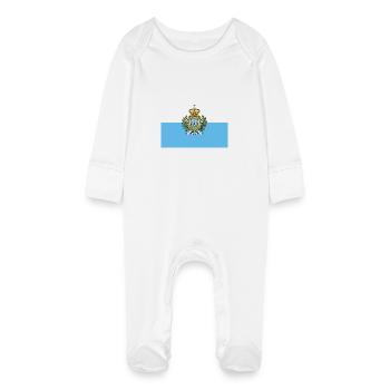 Saint-Marin - Grenouillère bio avec gants Bébé - blanc - Devant