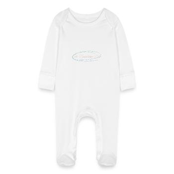 Obstacle cheval - Grenouillère bio avec gants Bébé - blanc - Devant
