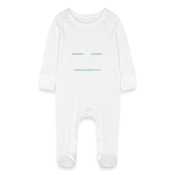 Équipe de camping - Grenouillère bio avec gants Bébé - blanc - Devant