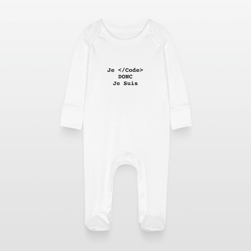 Ich programmiere, also bin ich Informatiker und Programmierer Baby Bio-Schlafanzug mit Kratzhandschuhen