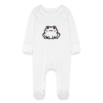 toad - Baby Organic Sleepsuit with Scratch Mitts - white - Front