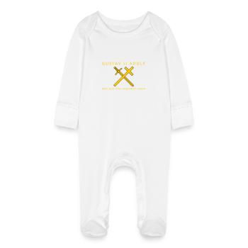 Gustav II Adolf - Baby Organic Sleepsuit with Scratch Mitts - white - Front
