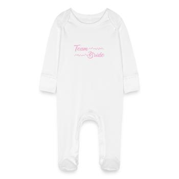 Équipe Bride - Grenouillère bio avec gants Bébé - blanc - Devant