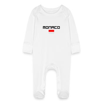 Monaco - Grenouillère bio avec gants Bébé - blanc - Devant