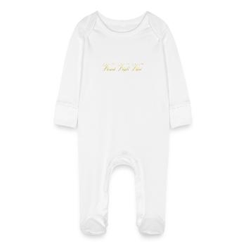 Zyzz Veni Vidi Vici - Grenouillère bio avec gants Bébé - blanc - Devant