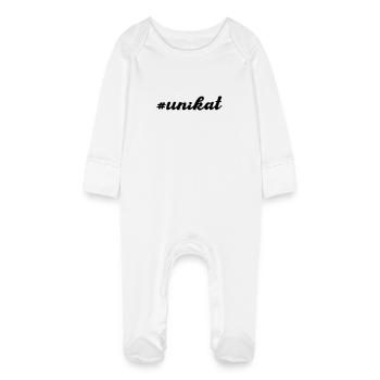 Unique - Baby Organic Sleepsuit with Scratch Mitts - white - Front