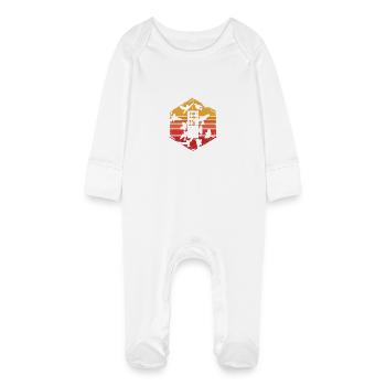 alimentation des oiseaux - Grenouillère bio avec gants Bébé - blanc - Devant