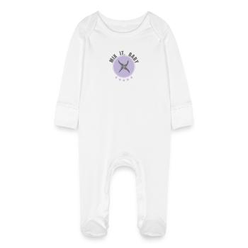 MIx it Baby - Baby Bio-Schlafanzug mit Kratzhandschuhen - Weiß - Vorne