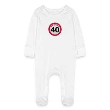 40 - Grenouillère bio avec gants Bébé - blanc - Devant