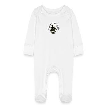 Native Zombie - Baby Bio-Schlafanzug mit Kratzhandschuhen - Weiß - Vorne