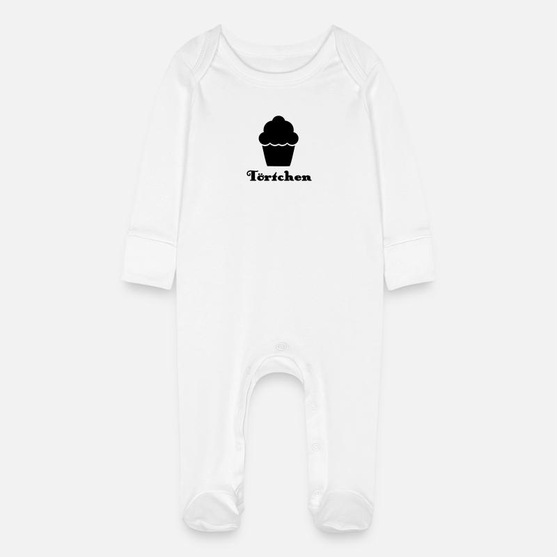 Tarte - Grenouillère bio avec gants Bébé - blanc