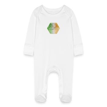 Dublin - Baby Organic Sleepsuit with Scratch Mitts - white - Front